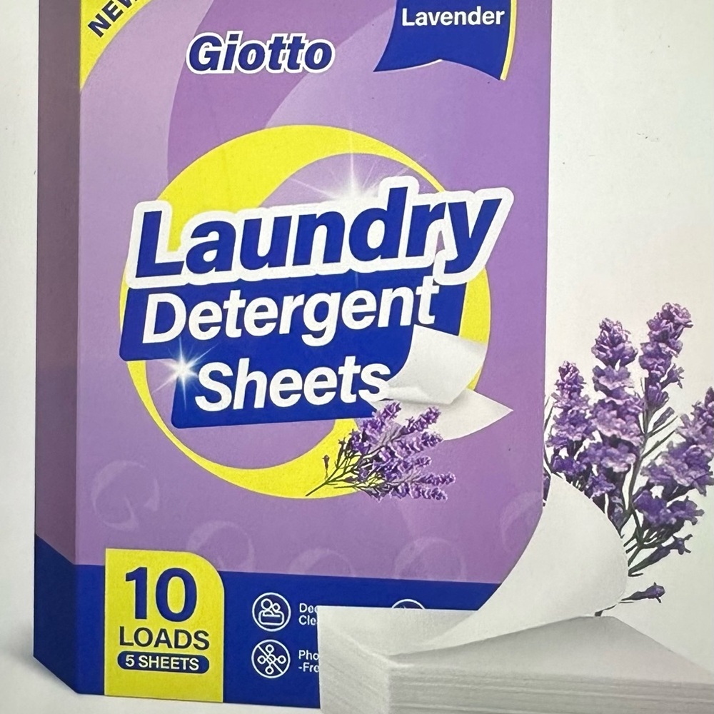 OTTO Lavender Laundry Detergent Sheets - Purple and White